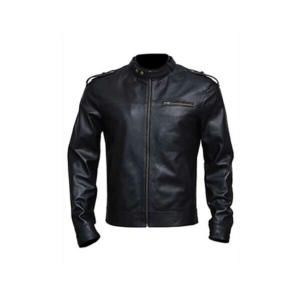 Leather Motorcycle Jacket Men, Beautiful Royal Blue Quilted